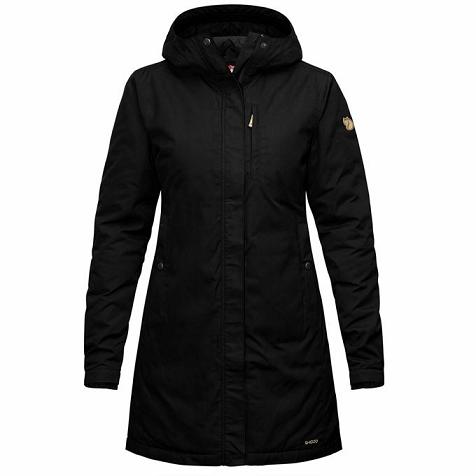 Fjallraven Women Kiruna Parka Black PH322433 Philippines